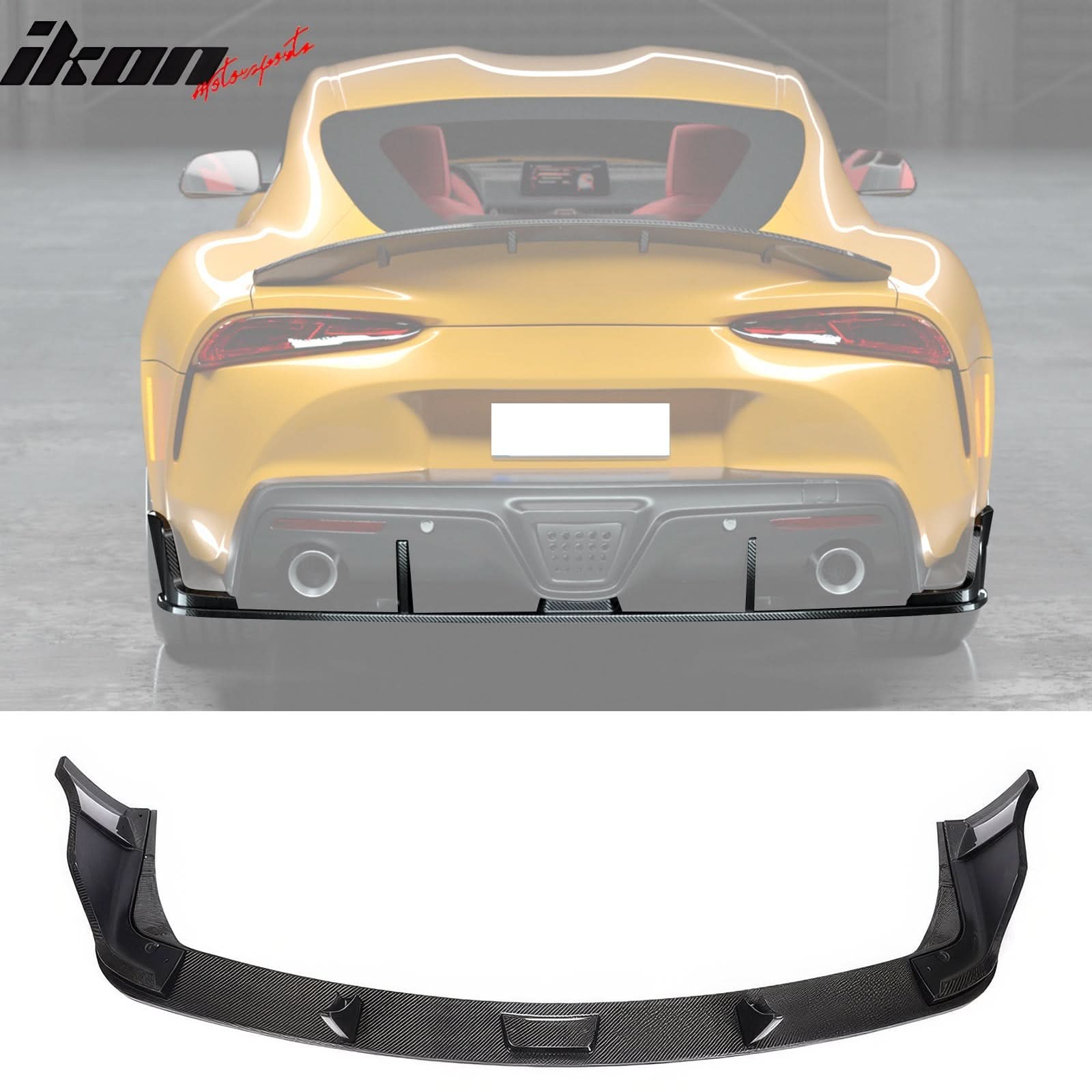 2020-2025 Toyota GR Supra MZ Spped Rear Bumper Lip Gloss Carbon Fiber