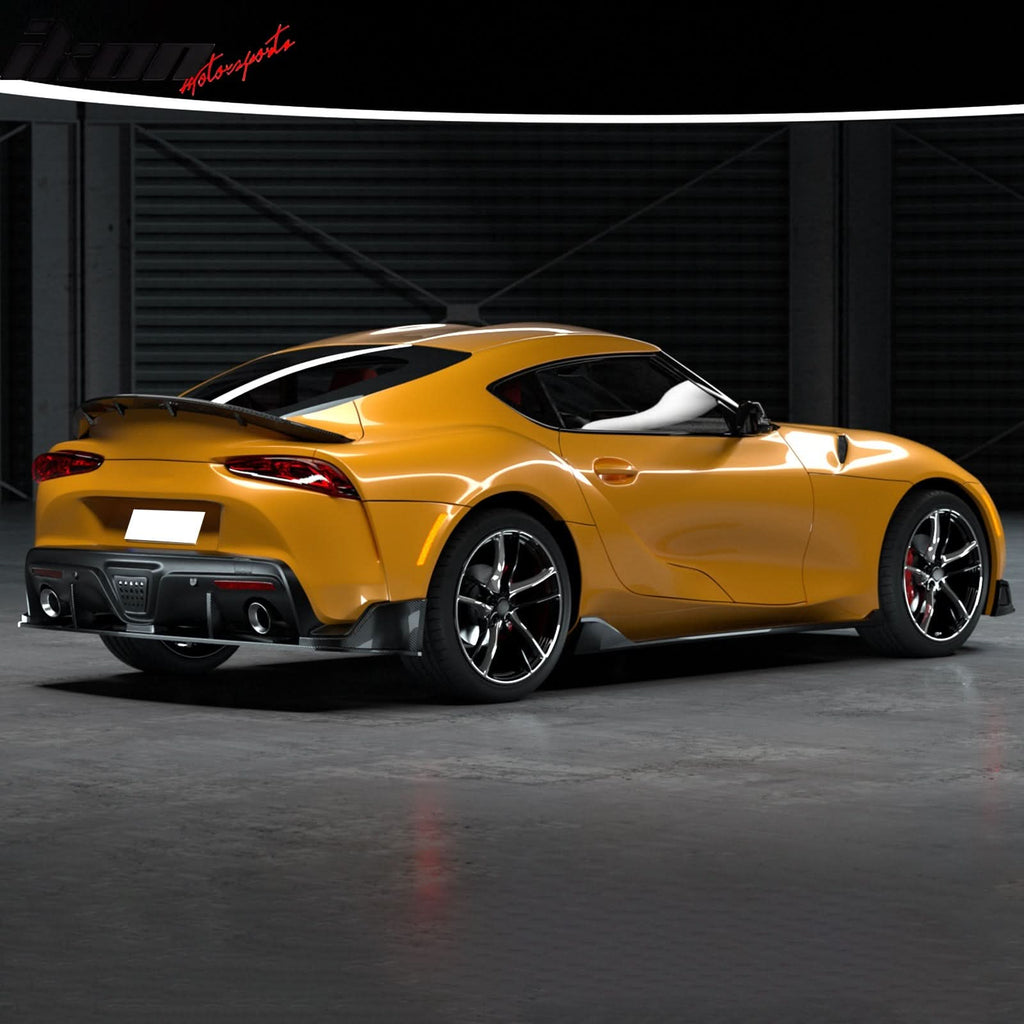 2020-2025 Toyota GR Supra MZ Spped Rear Bumper Lip Gloss Carbon Fiber