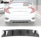 Universal Rear Bumper Diffuser Shark Fin 2PCS Design 33 PP