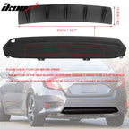 Universal Rear Bumper Diffuser Shark Fin 2PCS Design 33 PP