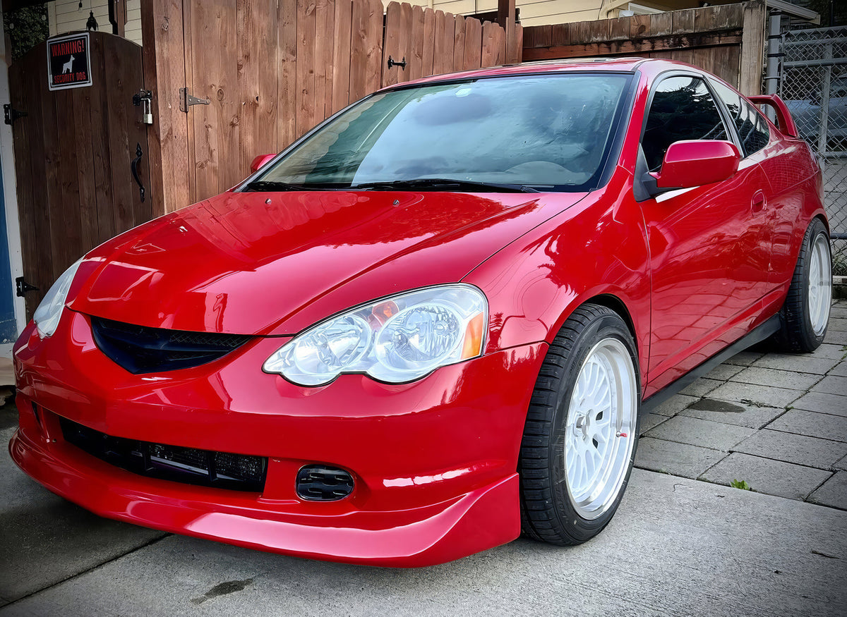 2002-2004 Acura RSX Front Lip Mugen Style Unpainted Lip Spoiler PU