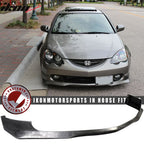 2002-2004 Acura RSX DC5 EVO Style Unpainted Black Front Bumper Lip PU