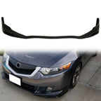 2009-2010 Acura TSX CU1 JDM Style Unpainted Black Front Bumper Lip PU