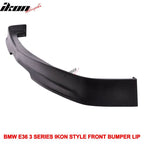 1992-1998 BMW E36 3-Series Unpainted Black Front Bumper Lip PU