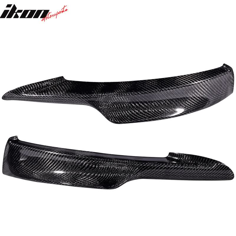 2009-2011 BMW E90 328i 335i MT Carbon Fiber Front Bumper Lip CF 2Pcs