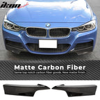 2012-18 BMW F30 3 Serie M-Sport Matte Carbon Fiber Front Lip Splitter
