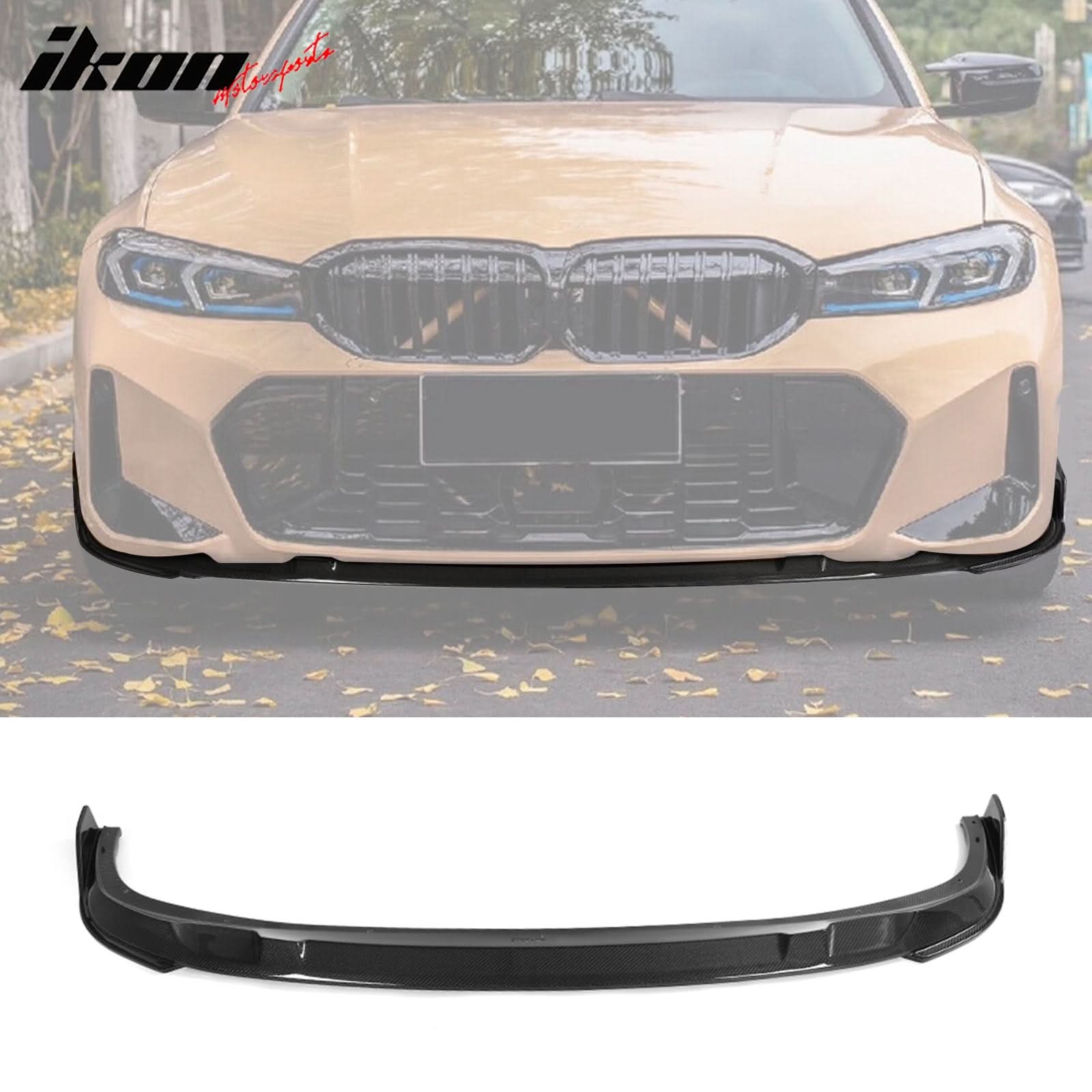 2023-2025 BMW G20 LCI M340i M Sport 3D Carbon Fiber Front Bumper Lip