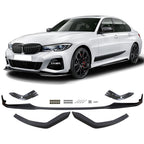 2019-2022 BMW G20 M Sport M Performance Style Front Bumper Lip 5PC