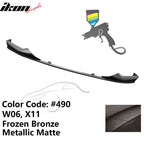 2017-2020 BMW 5 Series G30 M Sport Painted Front Bumper Lip Spoiler PP