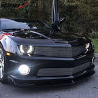 2010-2013 Chevy Camaro V8 SS Street Style Black Front Bumper Lip PU