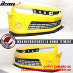 2014-2015 Chevrolet Camaro SS 1LE Style Front Bumper Lip Carbon Fiber