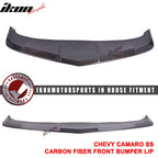 2014-2015 Chevrolet Camaro SS 1LE Style Front Bumper Lip Carbon Fiber