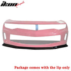 2016-2018 Chevrolet Camaro MDA Style Unpainted Black Front Bumper Lip
