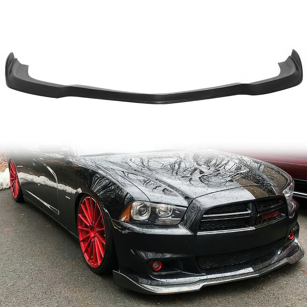 2012-2014 Dodge Charger SRT8 IKON Style Front Lip Unpainted PU