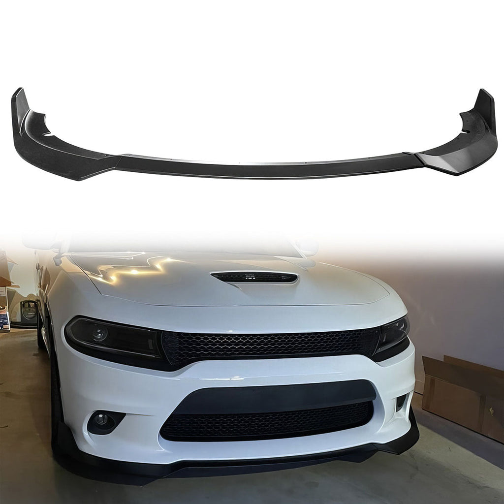 2015-2023 Dodge Charger SRT V1 Style  Front Bumper Lip 3PCS ABS