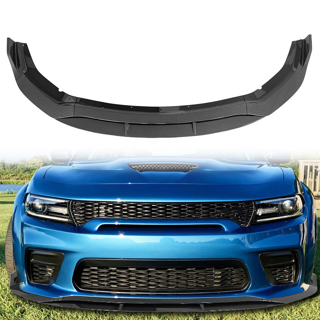 2020-2023 Dodge Charger Widebody IKON V2 Front Bumper Lip ABS 4PCS