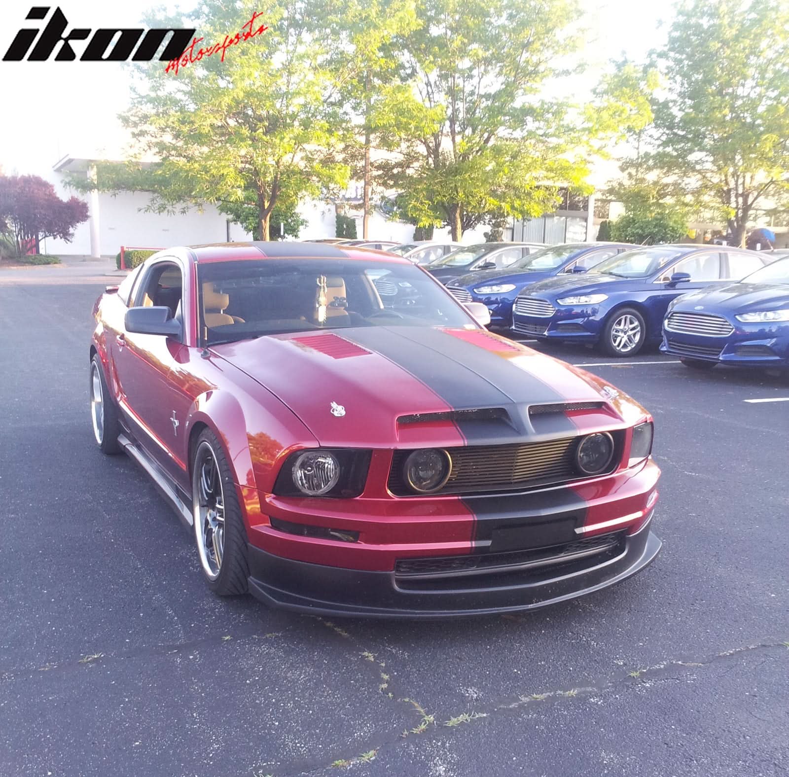 2005-2009 Ford Mustang Base Sport Style Front Bumper Lip Spoiler PU