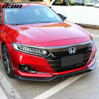 2021-2022 Honda Accord IKON V2 Style Front Bumper Lip Spoiler 4PCS PP
