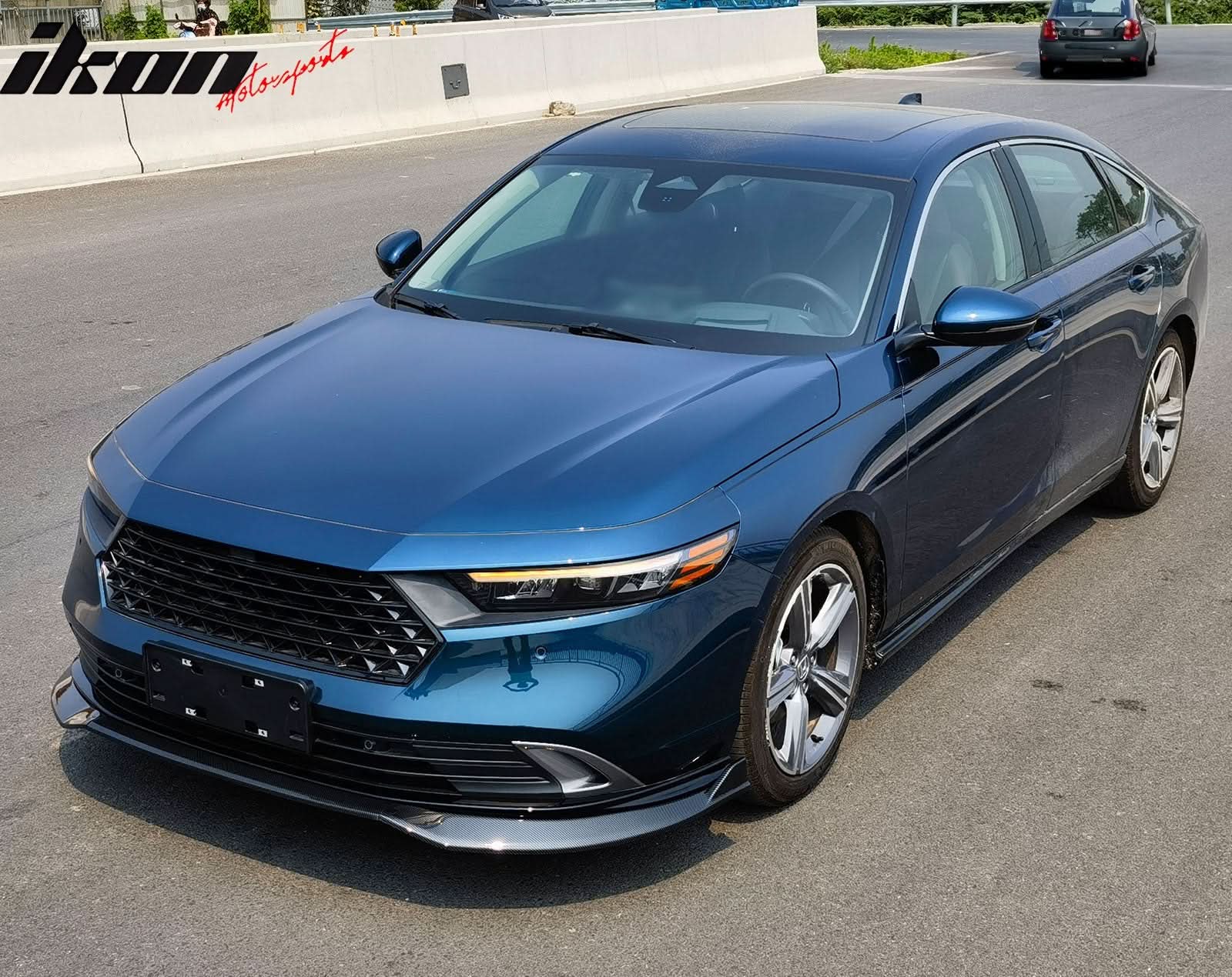 2023-2025 Honda Accord Front Bumper Lip V2 3PC Spoiler Black PP