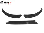 2023-2025 Honda Accord V4 Style 3PCS Front Bumper Lip Gloss Black PP