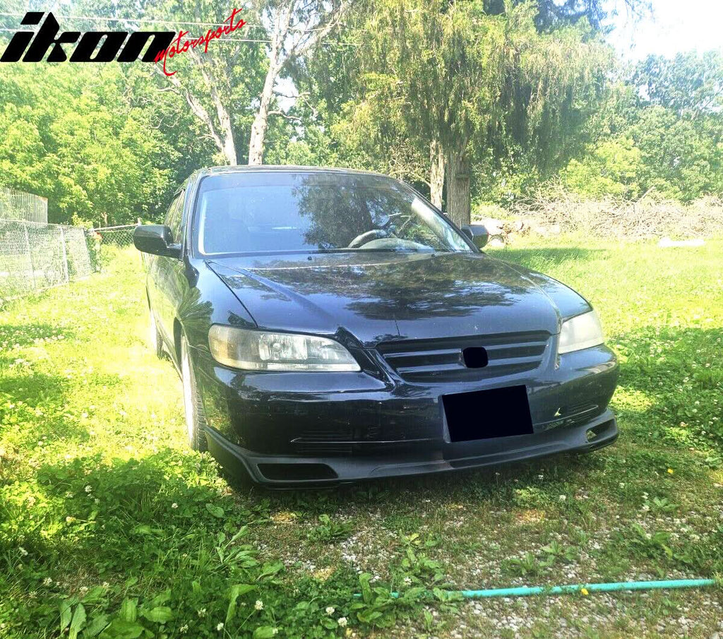 1998-2002 Honda Accord Sedan V Style Unpainted Front Bumper Lip - PU