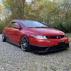 2006-2008 Honda Civic Coupe Front Lip HF-P Style Unpainted Lip Splitte