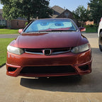 2006-2008 Honda Civic Coupe Front Lip HF-P Style Unpainted Lip Splitte