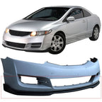 2009-2011 Honda Civic 2Dr Coupe CS Style Front Bumper Lip Spoiler PU