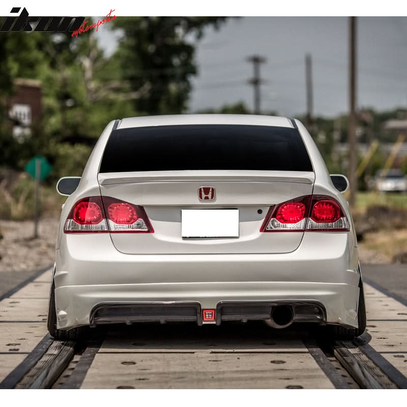 2009-2011 Honda Civic  Mugen Front Lip PU Rear Lip PP LED Brake Lamp