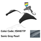 2016-2018 Honda Civic HF-P Style Painted Front Bumper Lip Splitters