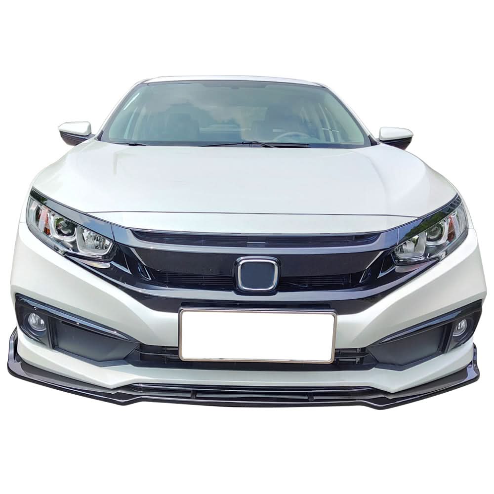 2019-2021 Honda Civic IKON V4 Style Front Bumper Lip Chin Spoiler 1PC