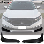 2019-2021 Honda Civic 10TH Gen Modulo Style Front Bumper Lip Splitters