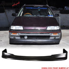1988-1991 Honda Civic Zenki Z Style Front Lip Splitter Spoiler PU