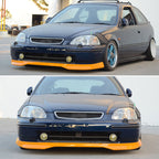 1996-1998 Honda Civic EK 2Dr Type R Painted Orange Front Bumper Lip PU