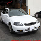 1999-2000 Honda Civic TR Unpainted Black CF Style Front Bumper Lip PU