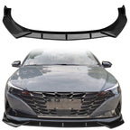 2021-2023 Hyundai Elantra 4DR Sedan Front Bumper Lip Spoiler PP 3PC