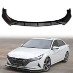 2021-2023 Hyundai Elantra 4DR Sedan Front Bumper Lip Spoiler PP 3PC