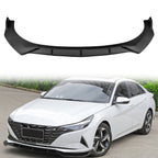 2021-2023 Hyundai Elantra 4DR Sedan Front Bumper Lip Spoiler PP 3PC