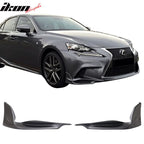 2014-2016 Lexus IS Model TR-D Style Front Bumper Lip Splitters 2PC