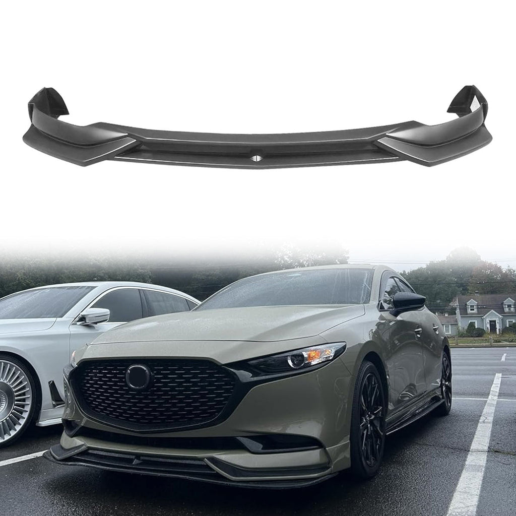 2019-2020 Mazda 3 4DR Front Bumper Lip Spoiler PP Sedan