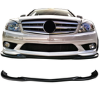 2008-2011 Benz W204 C Class GH Style Front Bumper Lip ABS