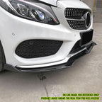 2015-2018 Benz W205 C-Class DP Style Front Bumper Lip PP