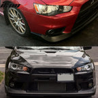 2008-2015 Mitsubishi Lancer EVO X JDM Style Front Bumper Lip PU