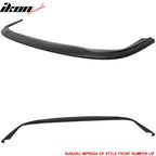 2002-2003 Subaru Impreza DP Style Unpainted Black Front Bumper Lip PU