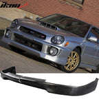 2002-2003 Subaru Impreza V3 Style Unpainted Black Front Bumper Lip PU