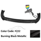 2018-2020 Toyota Camry XLE LE V2 Style Painted Front Bumper Lip PP 3PC
