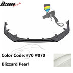 2020-2022 Toyota Corolla SE XSE 4Dr IKON Style Front Bumper Lip PP 3PC