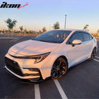 2020-2022 Toyota Corolla SE XSE C Style Front Bumper Lip PP 3PC