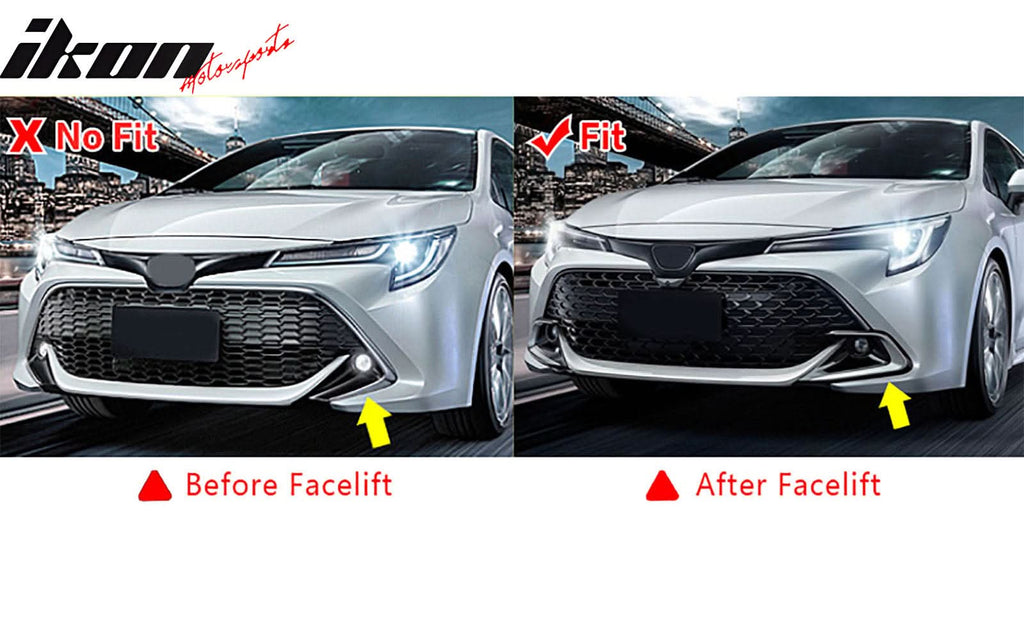 2022-2025 Toyota Corolla Auris 3rd 5-Door Matte Black Front Bumper Lip