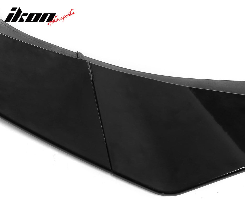 2021-2025 Tesla Model S Track Pack Style Front Bumper Lip Gloss Black